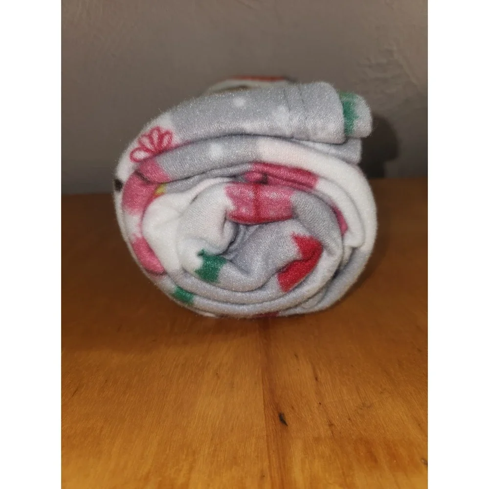 Pine Creek Fleece Throw Blanket 46 x 63 Unique Snowmen & Pets Christmas‎ New
